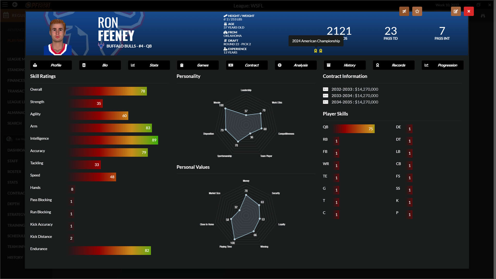 Screenshot for Draft Day Sports: Pro Football 2023