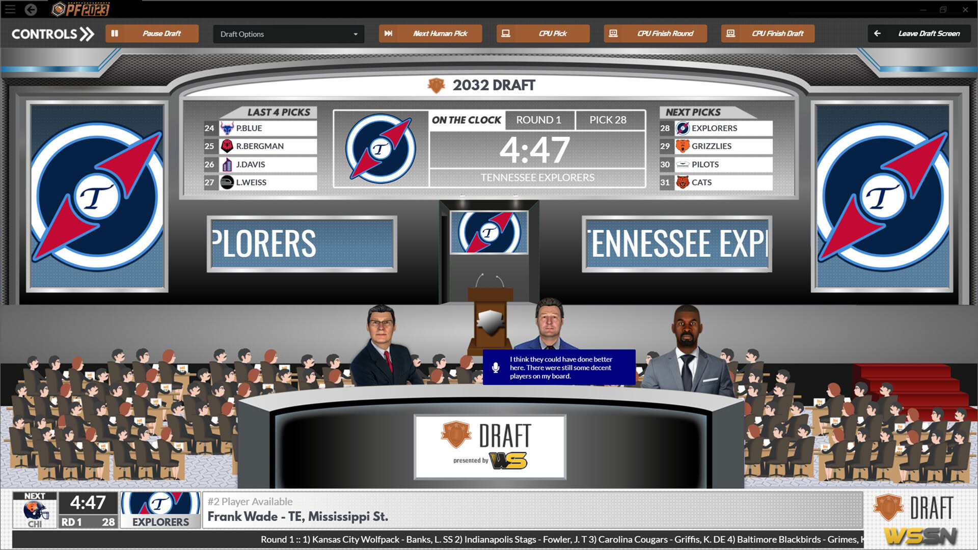Screenshot for Draft Day Sports: Pro Football 2023