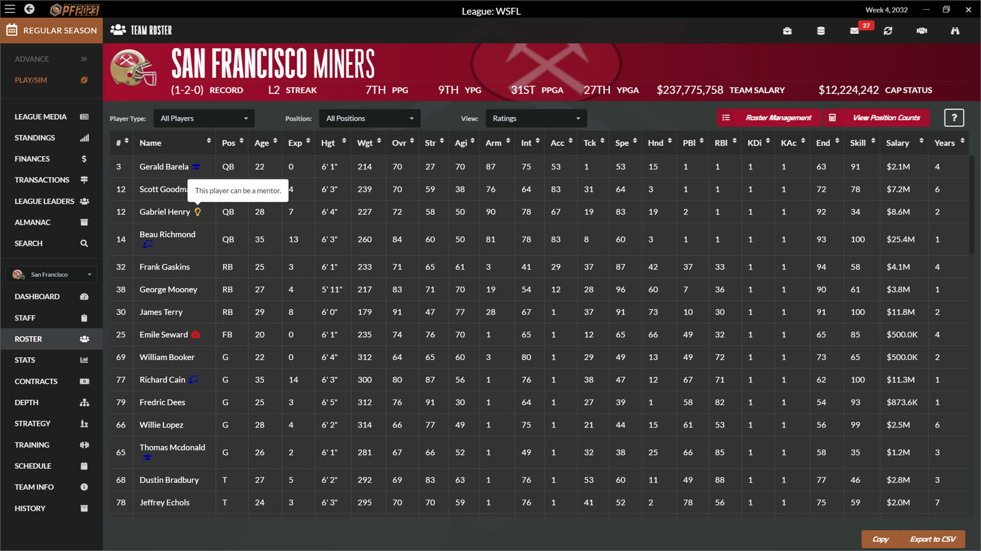 Screenshot for Draft Day Sports: Pro Football 2023