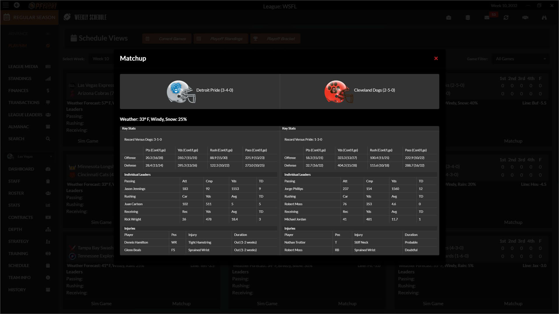 Screenshot for Draft Day Sports: Pro Football 2023