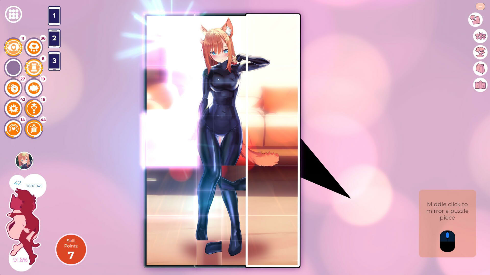 Screenshot for Mosaique Neko Waifus 5