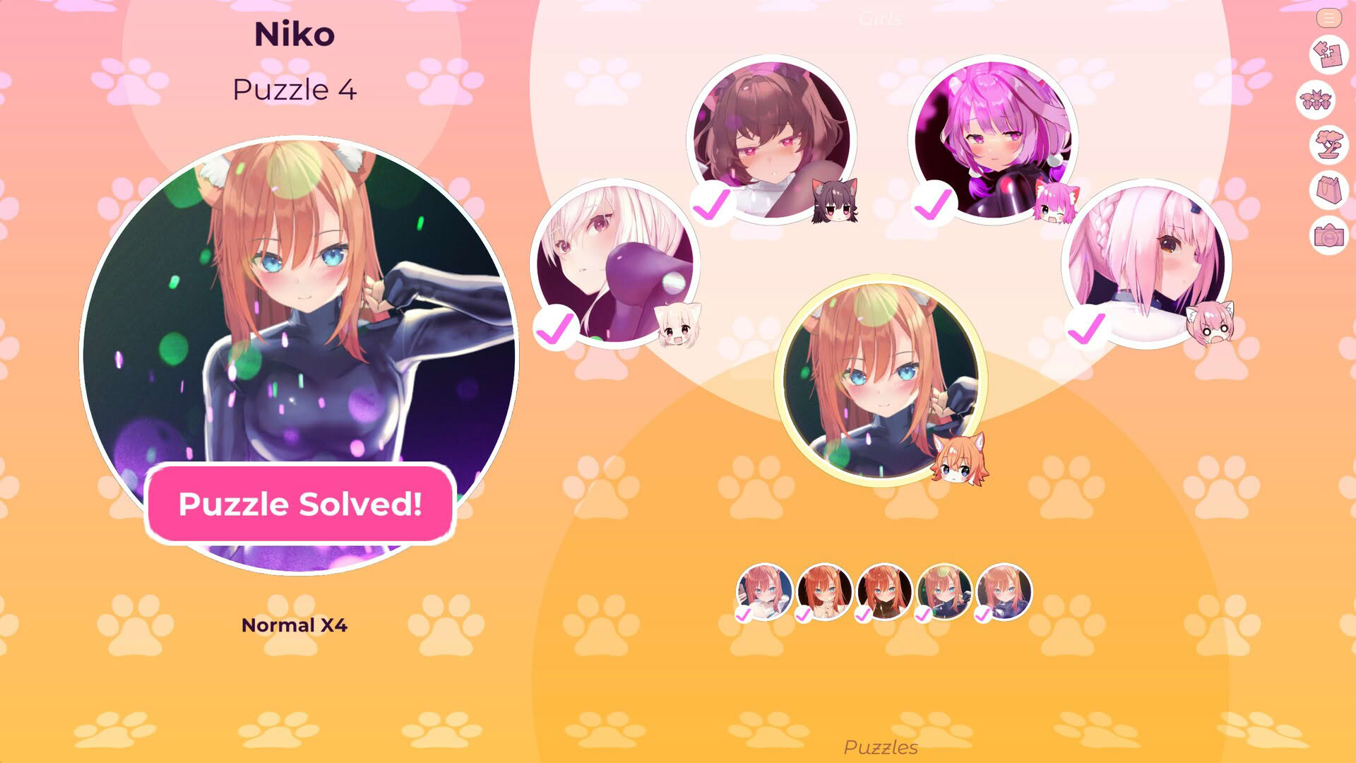 Screenshot for Mosaique Neko Waifus 5