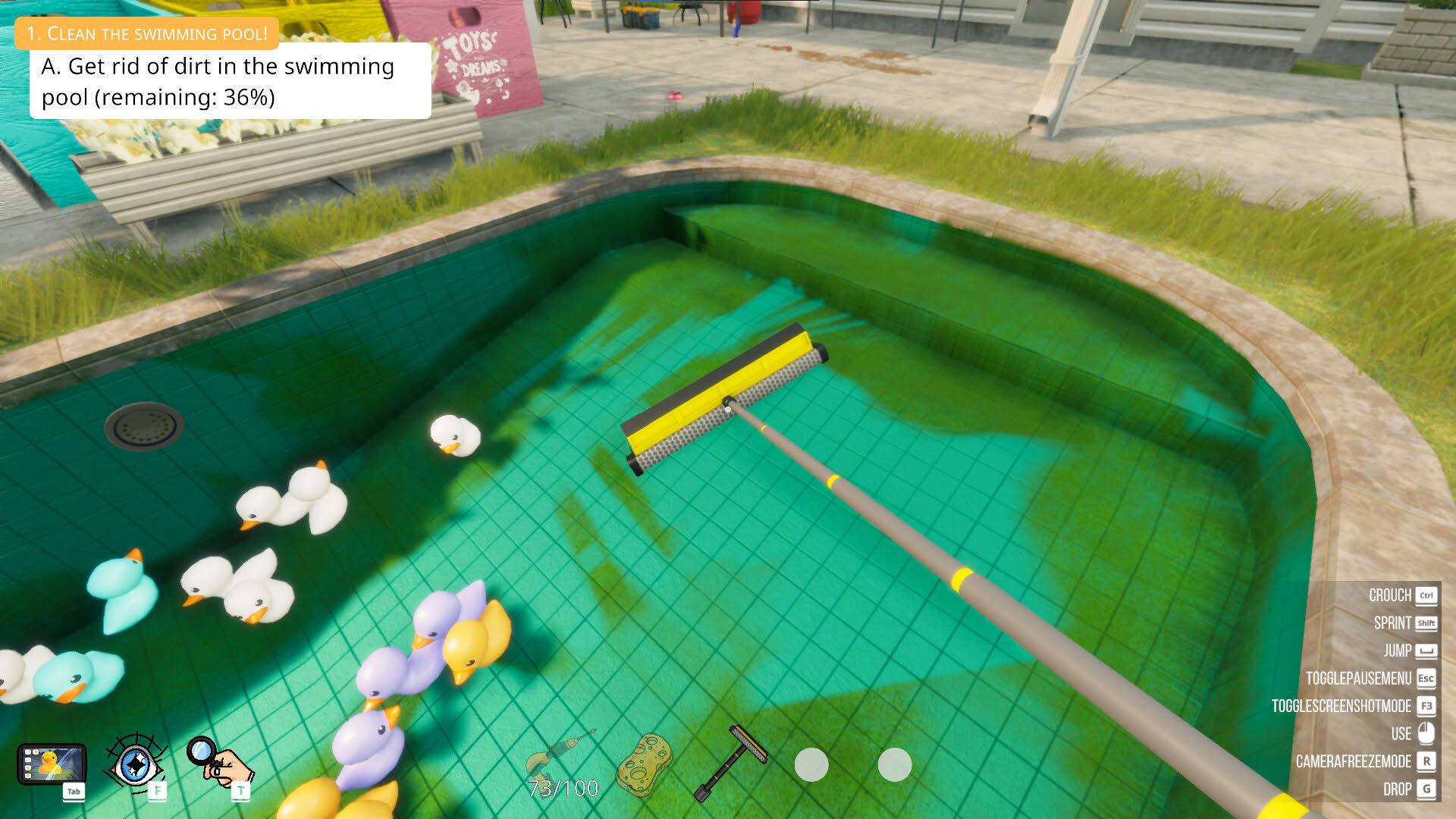 Screenshot for Pool Cleaning Simulator