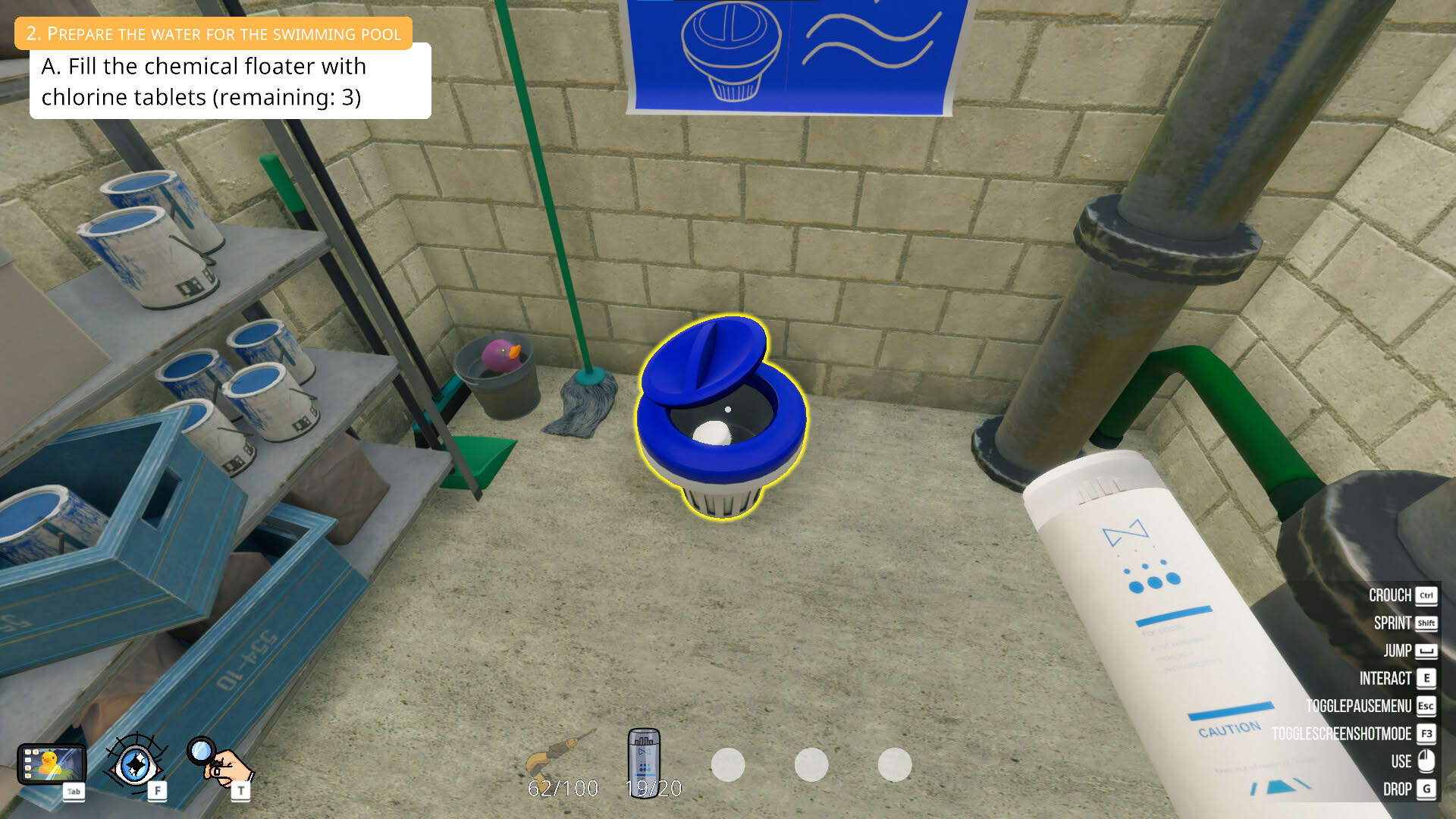 Screenshot for Pool Cleaning Simulator