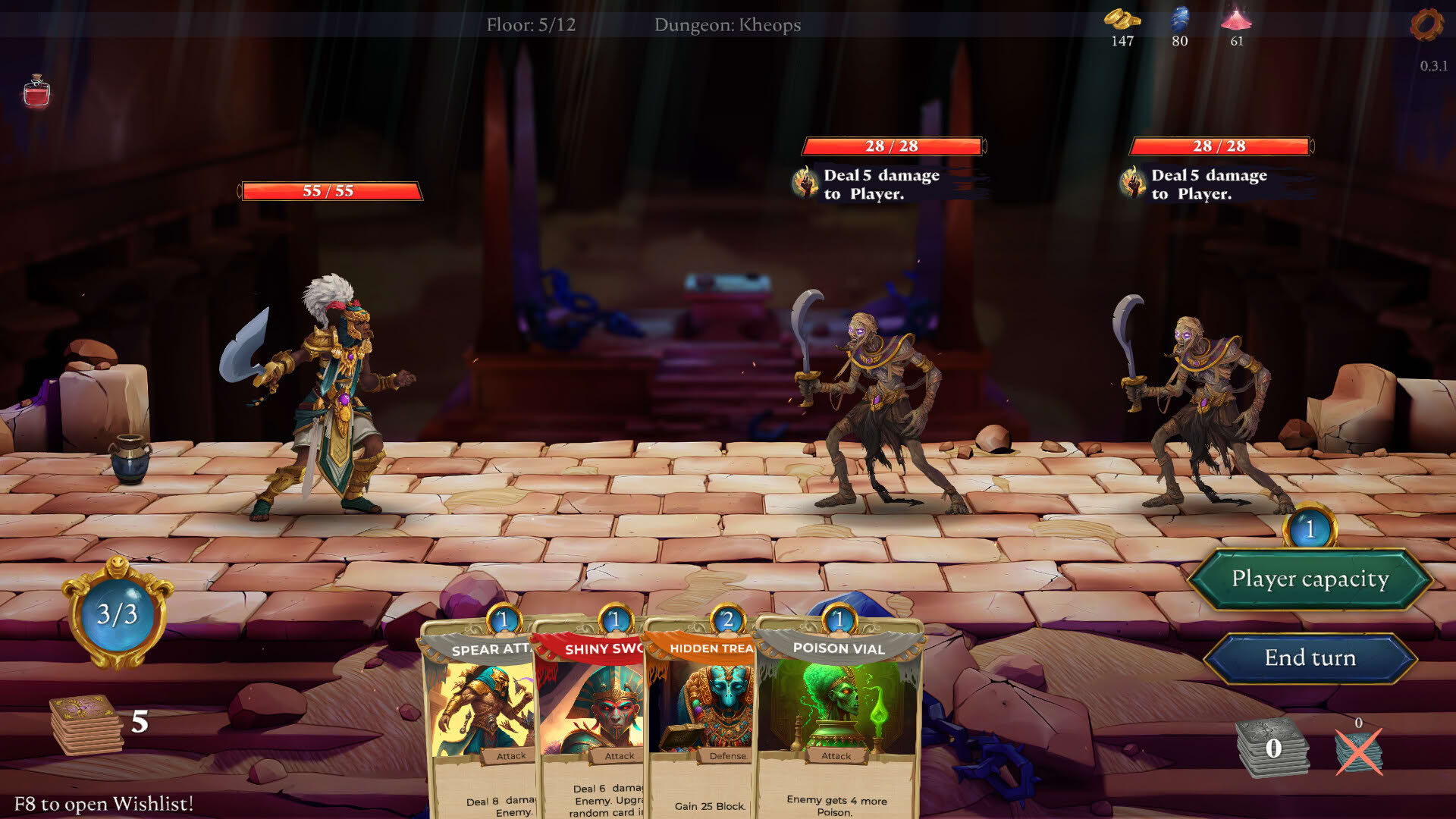 Screenshot for Creeping Deck: Pharaoh's Curse