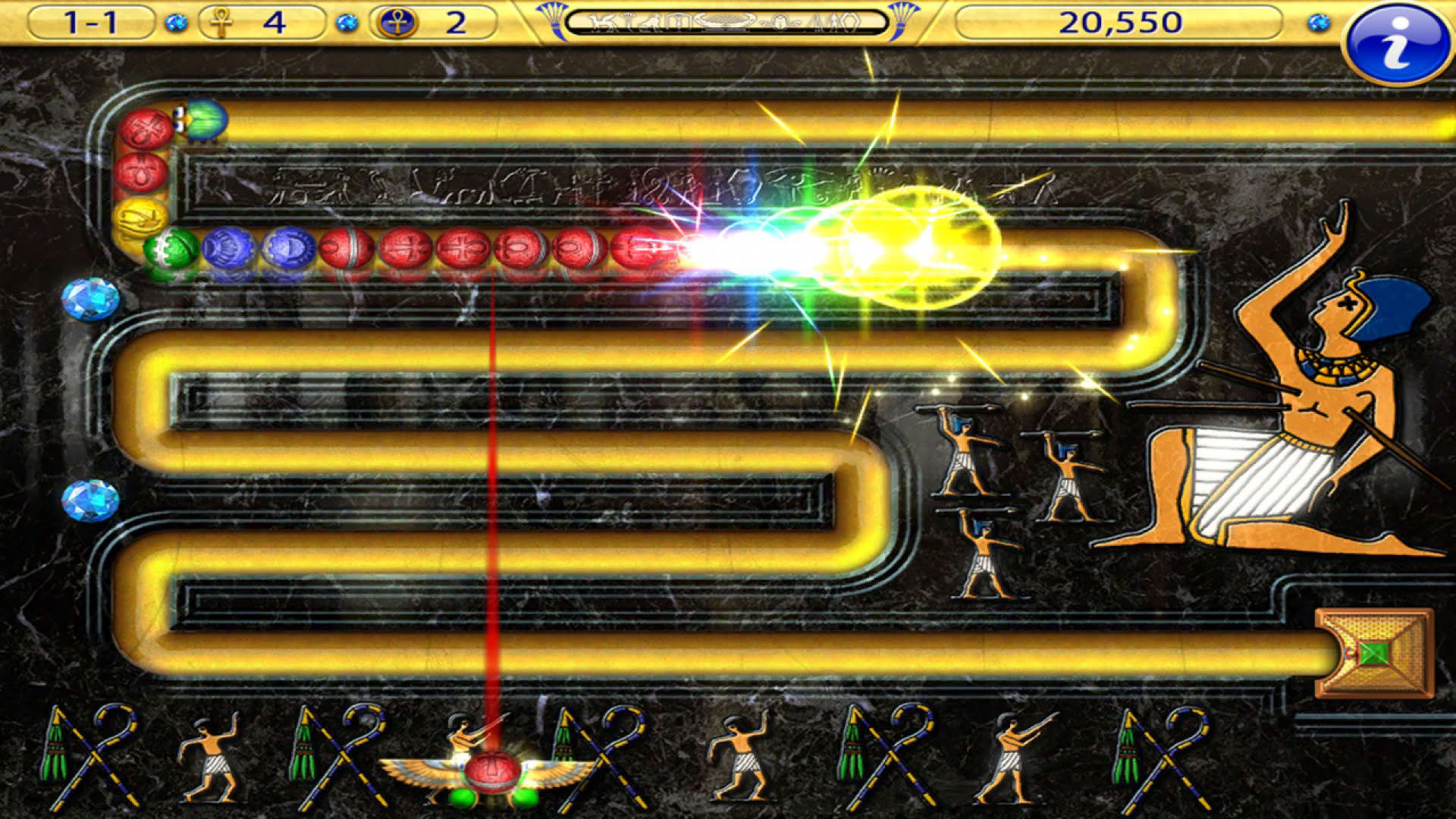 Screenshot for Luxor Amun Rising HD