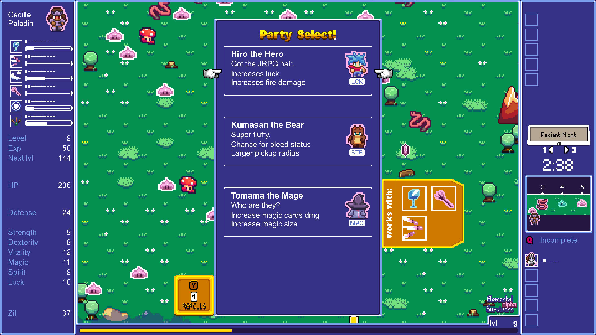 Screenshot for Elemental Survivors