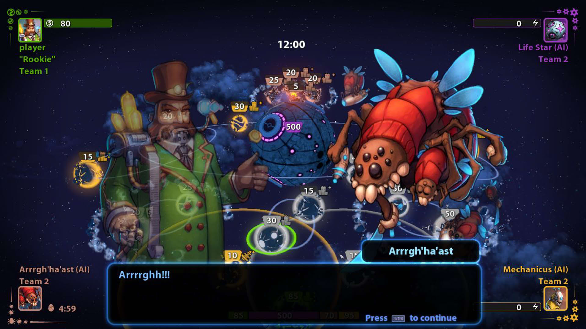 Screenshot for Planets Under Attack