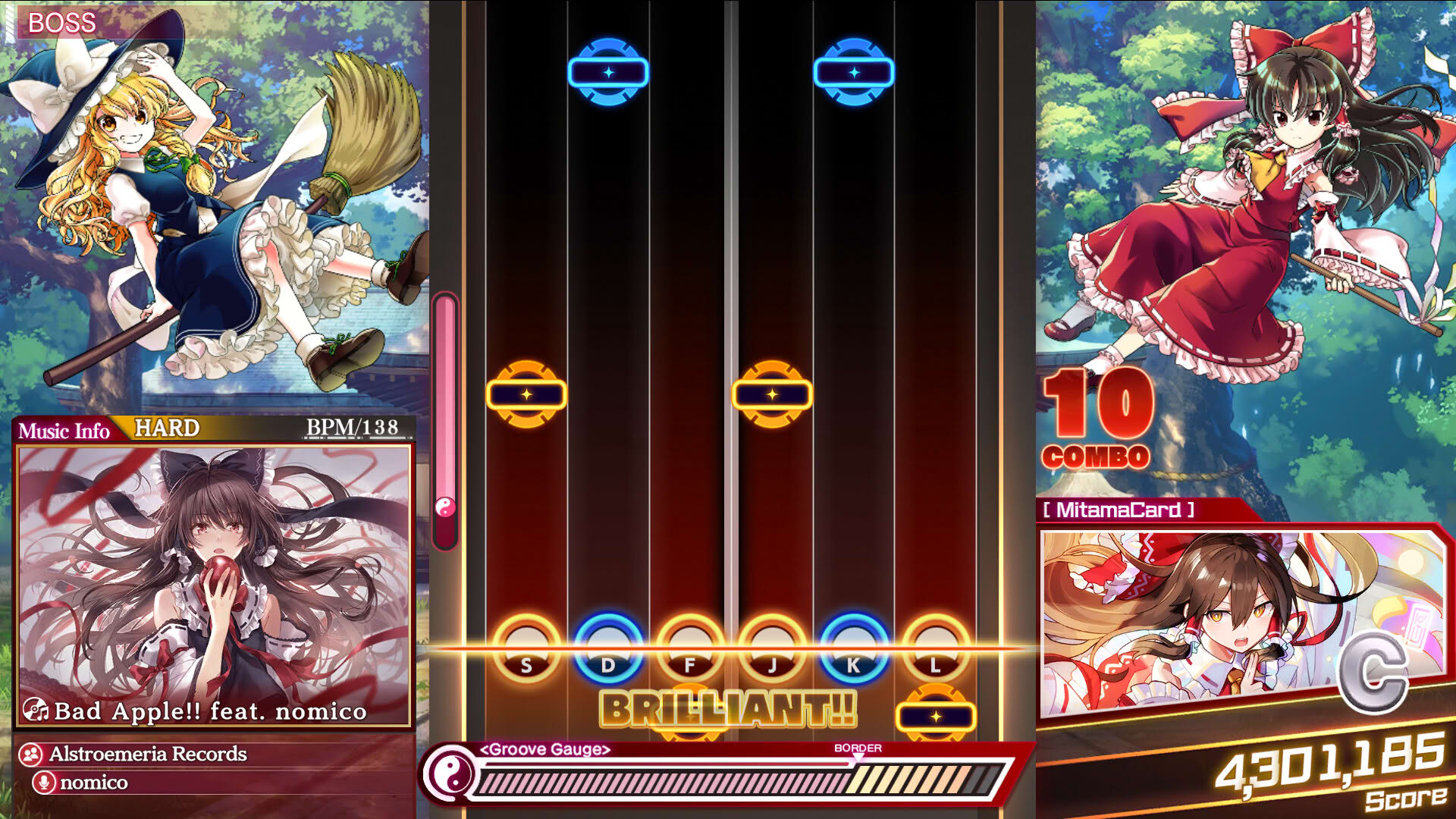 Screenshot for Touhou Danmaku Kagura: Phantasia Lost