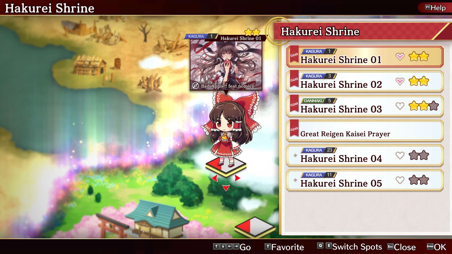 Screenshot for Touhou Danmaku Kagura: Phantasia Lost