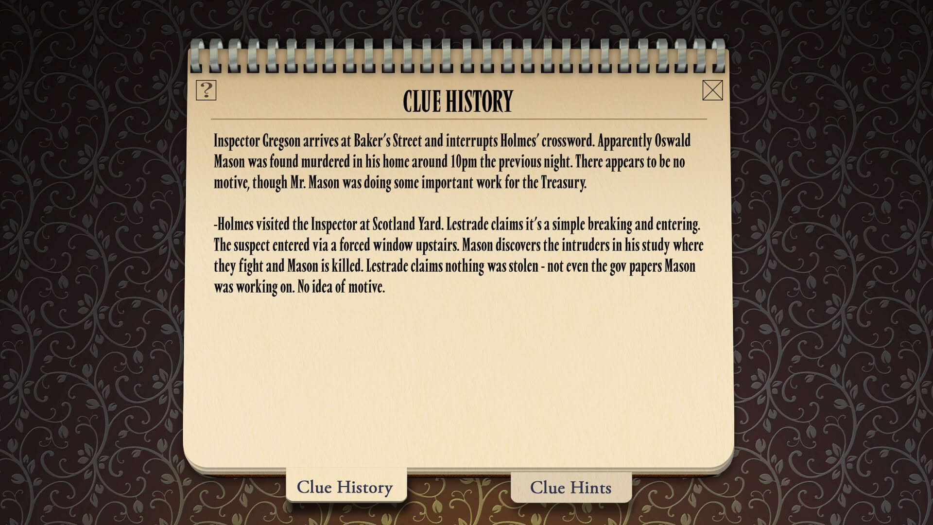Screenshot for Sherlock Holmes Consulting Detective: The Case of Banker's Final Debt