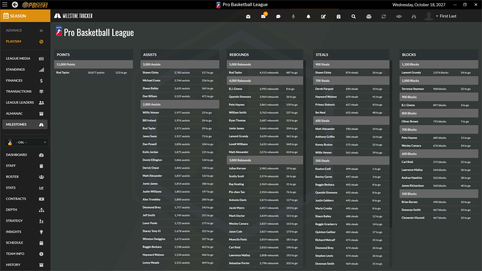 Screenshot for Draft Day Sports: Pro Basketball 2023