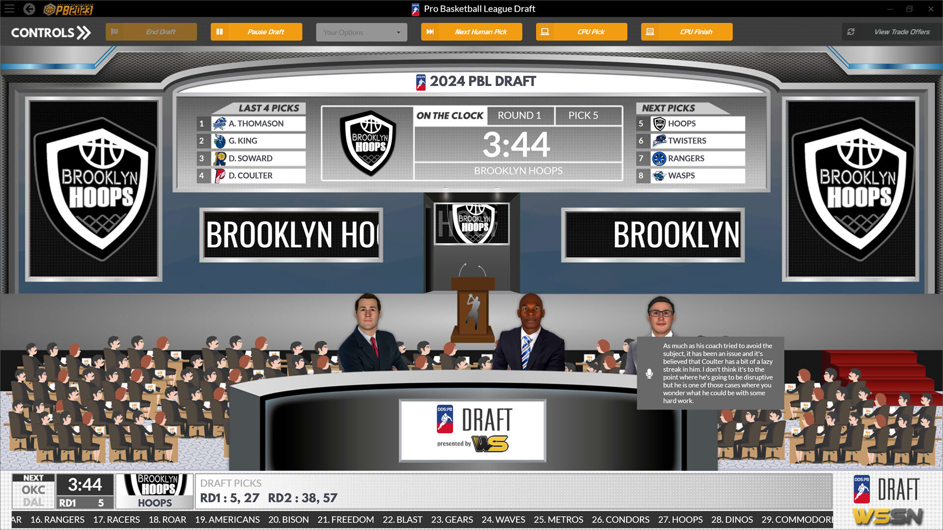 Screenshot for Draft Day Sports: Pro Basketball 2023