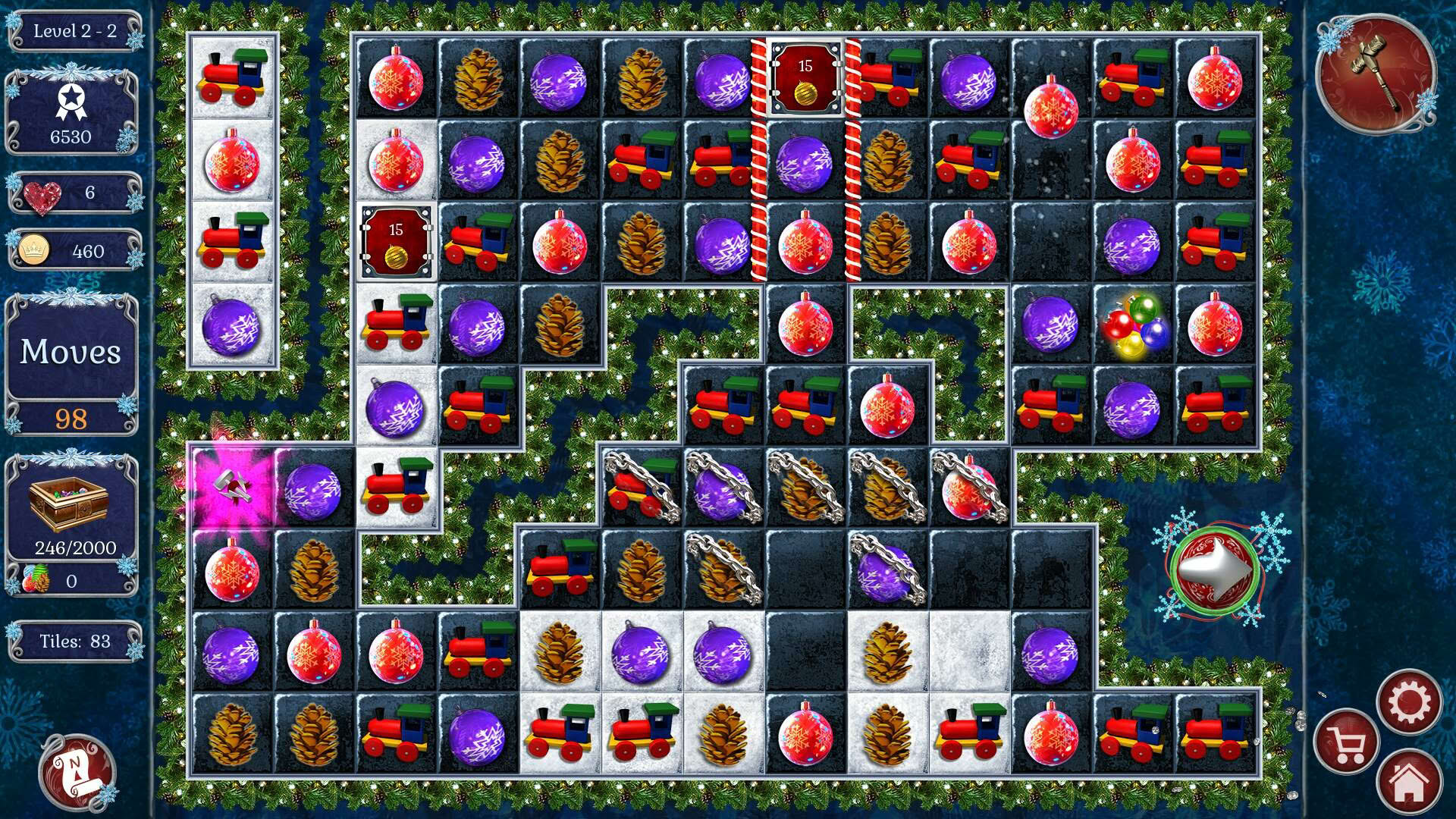 Screenshot for Jewel Match: Winter Wonderland 2 - Collector's Edition