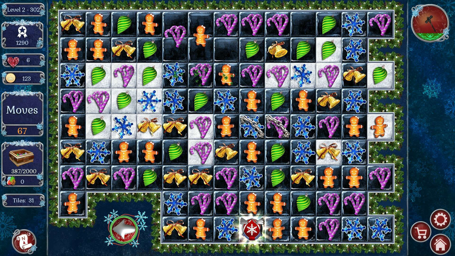 Screenshot for Jewel Match: Winter Wonderland 2 - Collector's Edition