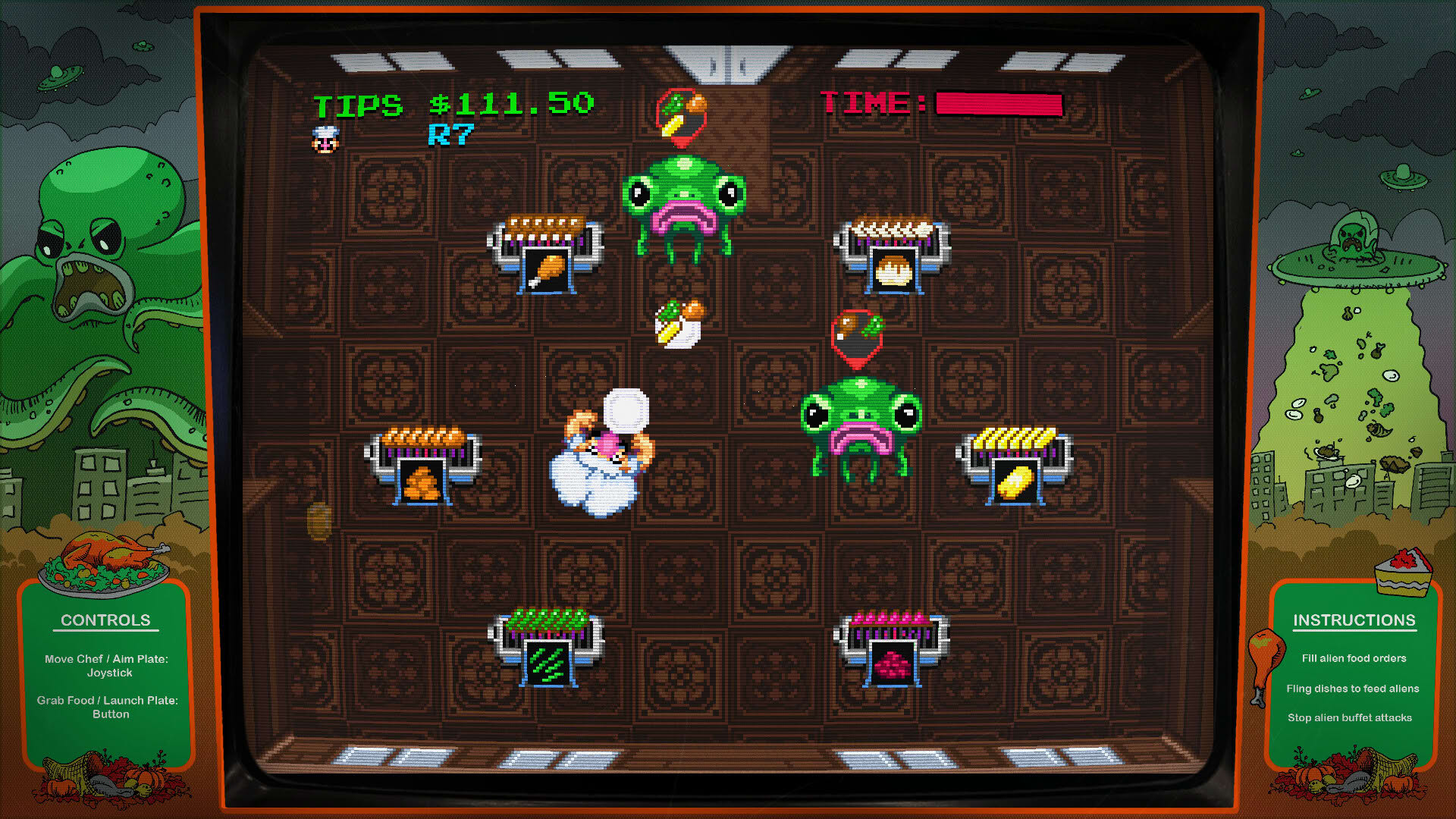 Screenshot for Digital Eclipse Arcade: Invasion of the Buffet Snatchers