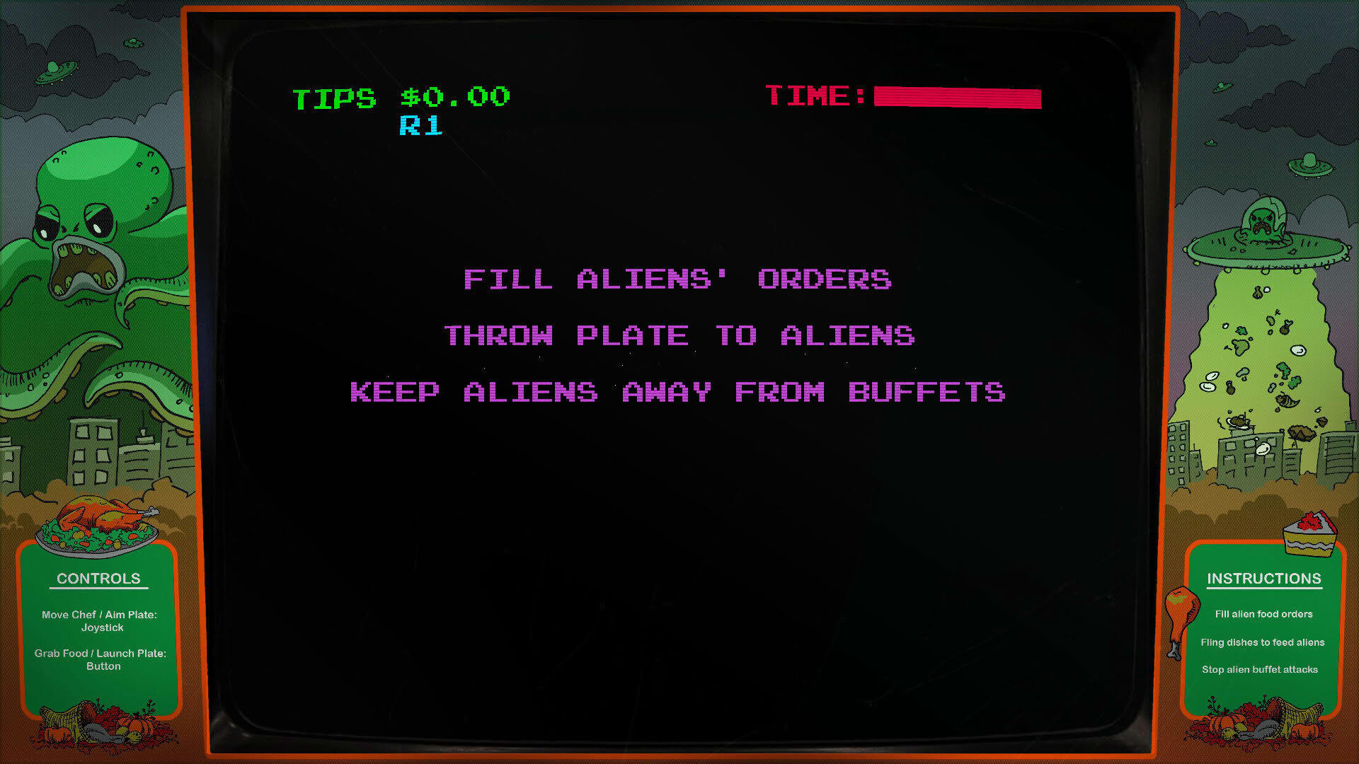 Screenshot for Digital Eclipse Arcade: Invasion of the Buffet Snatchers