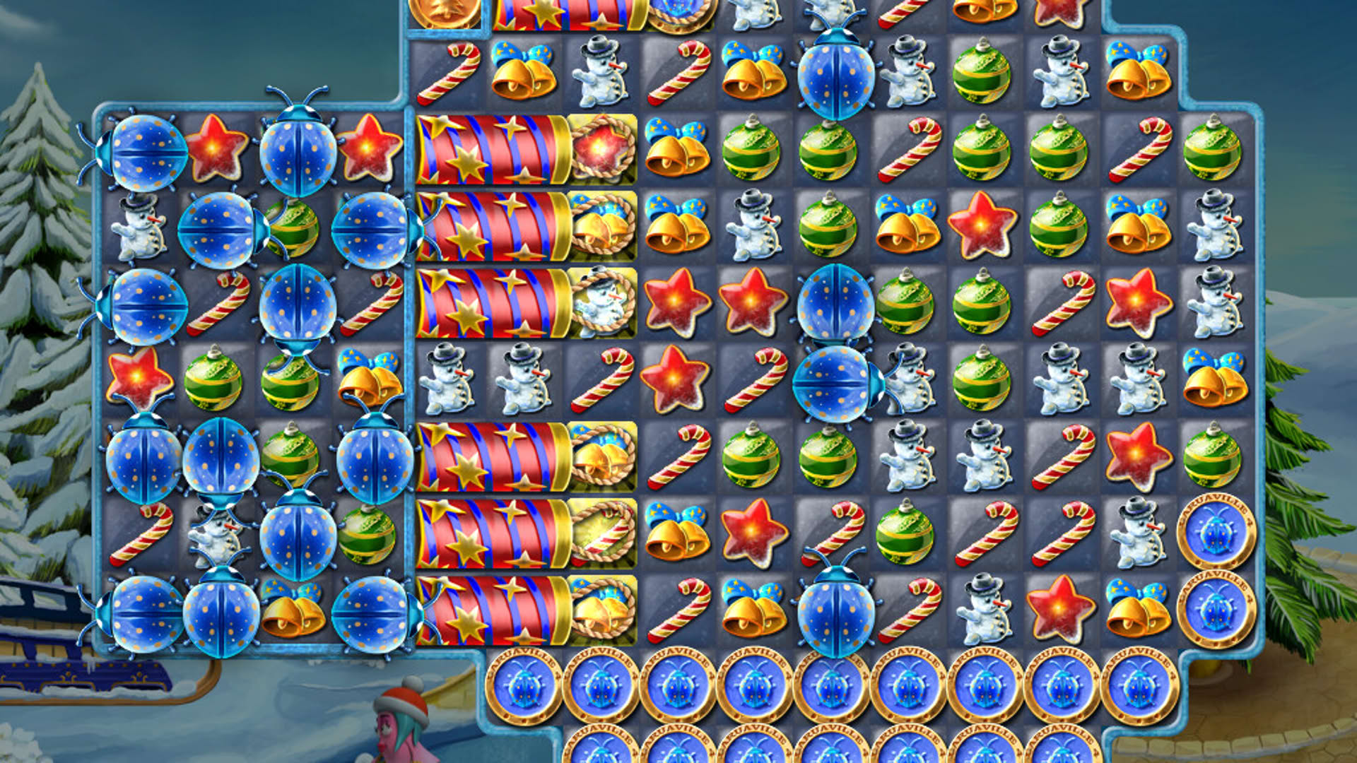 Screenshot for Laruaville 4 Christmas Match 3 Puzzle