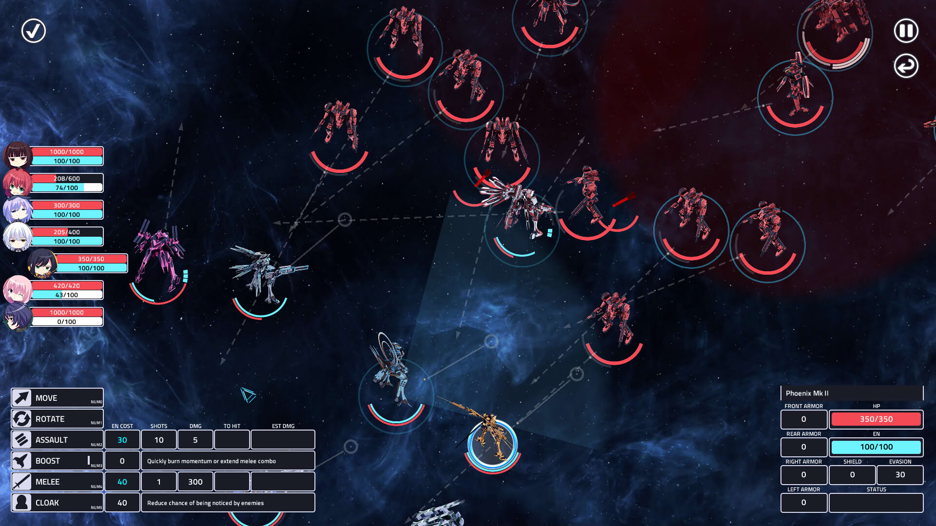 Screenshot for Sunrider 4: The Captain's Return