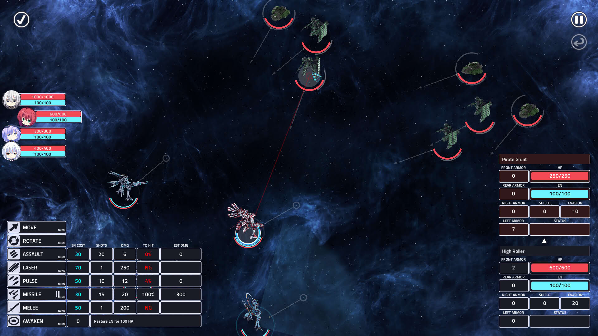 Screenshot for Sunrider 4: The Captain's Return
