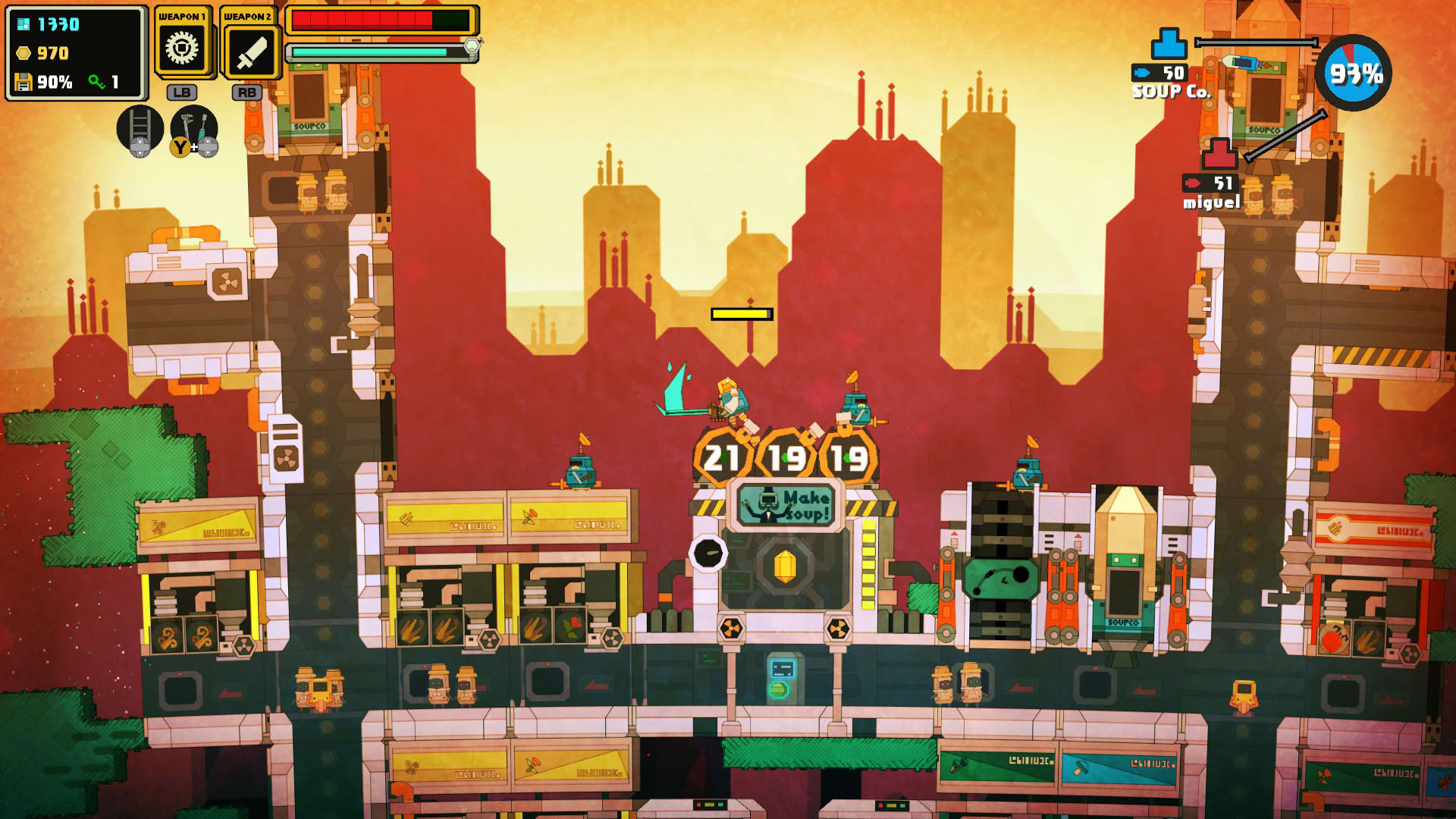 Screenshot for PixelJunk Nom Nom Galaxy