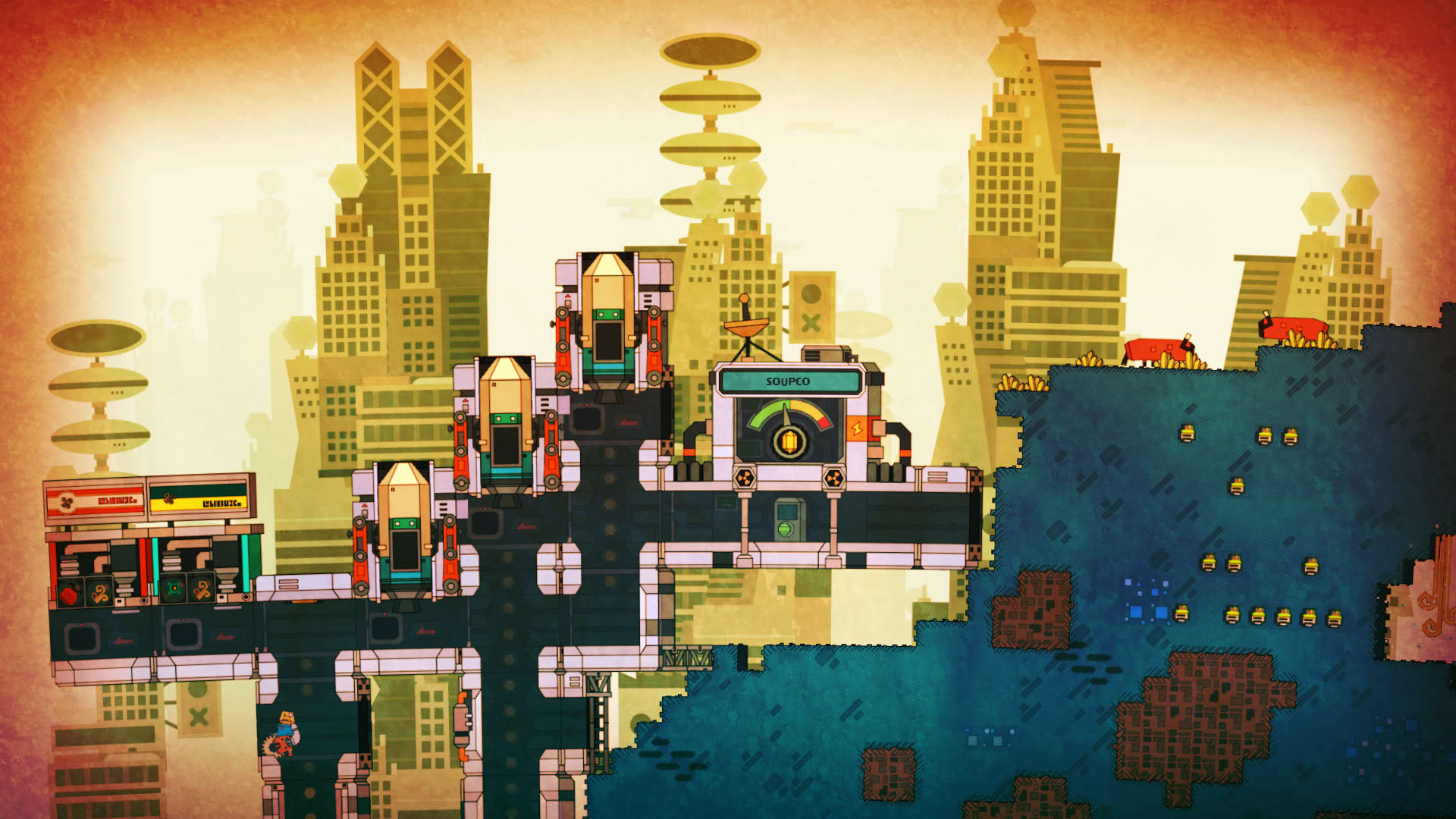 Screenshot for PixelJunk Nom Nom Galaxy
