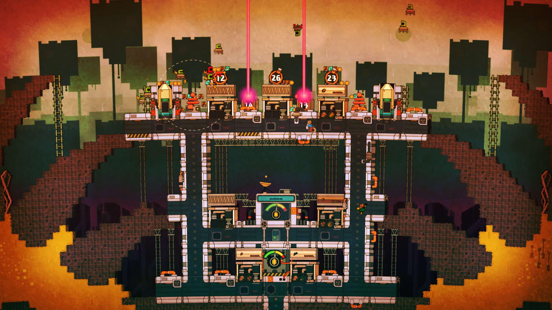 Screenshot for PixelJunk Nom Nom Galaxy