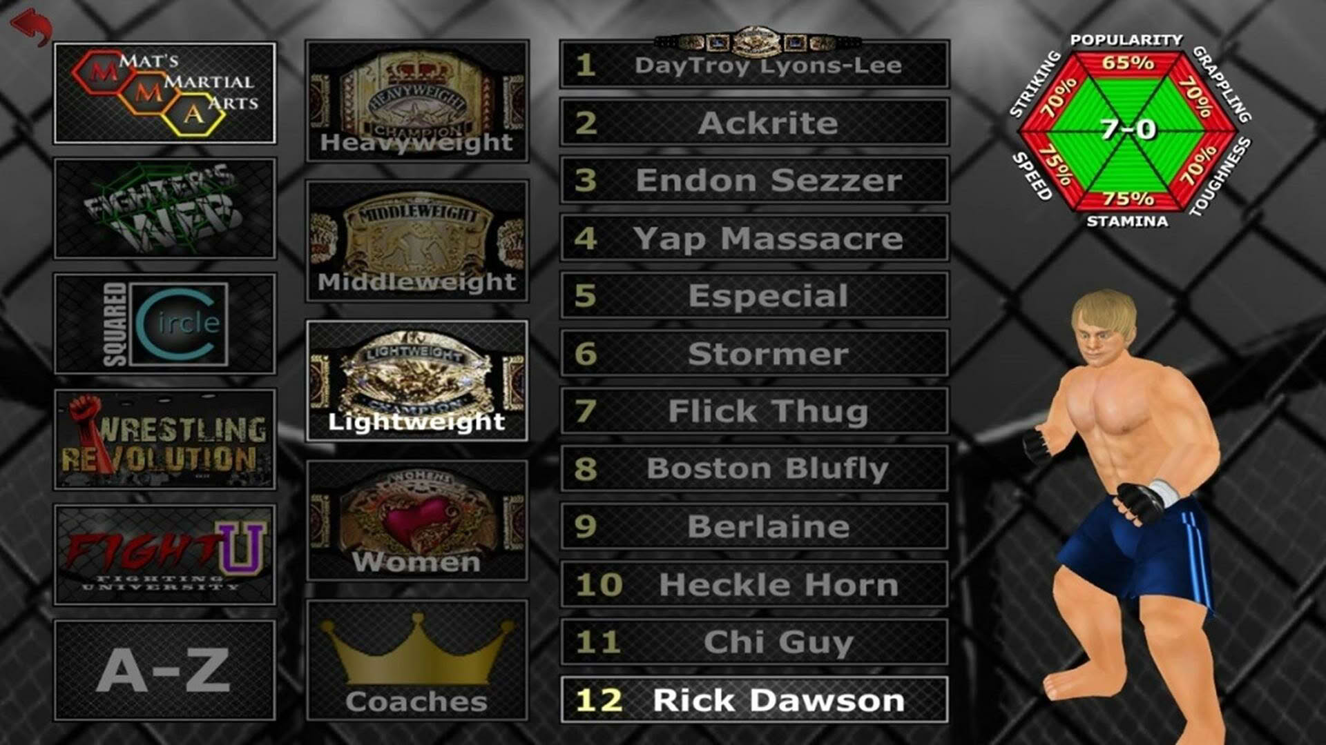 Screenshot for Weekend Warriors MMA