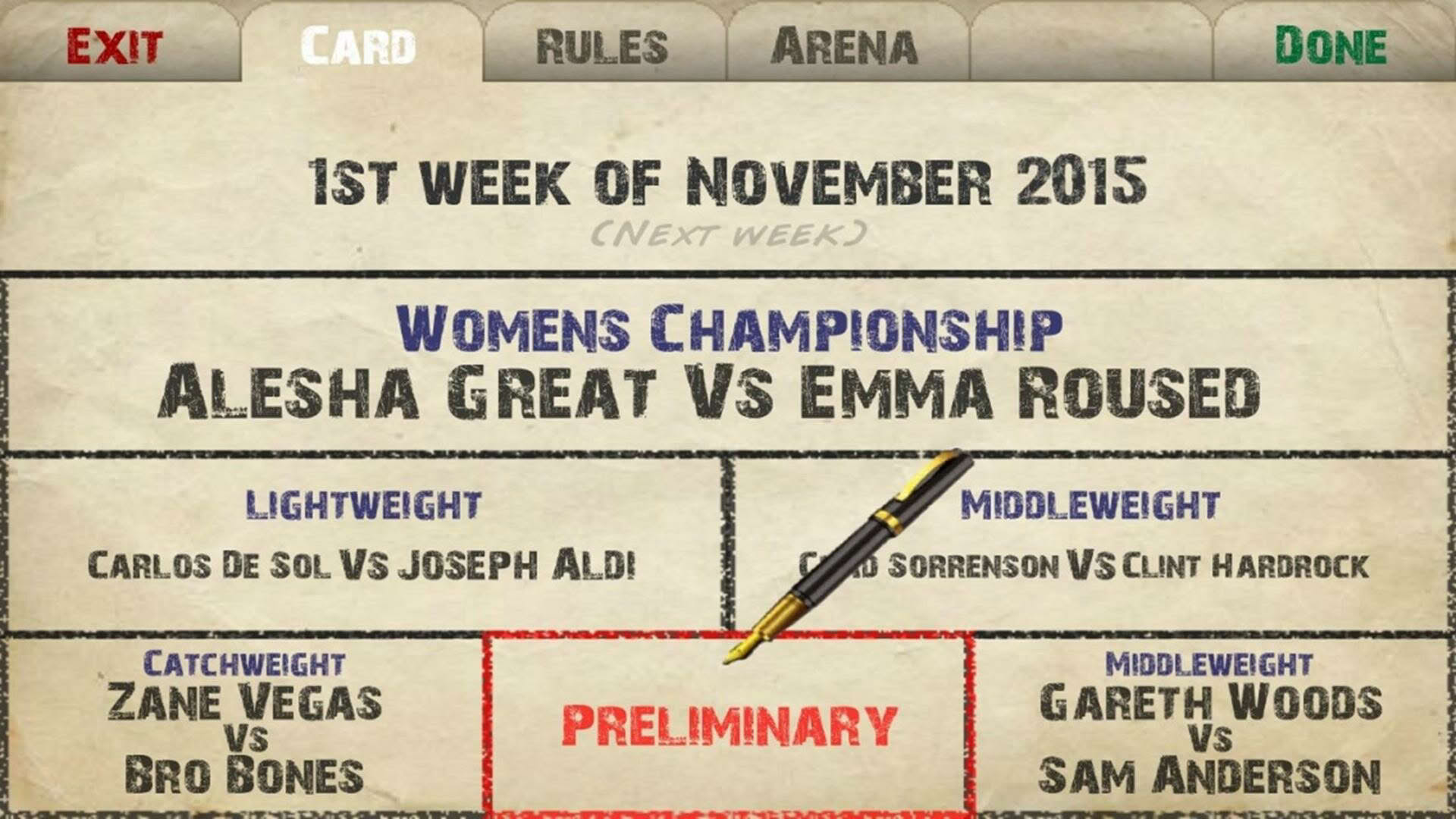 Screenshot for Weekend Warriors MMA