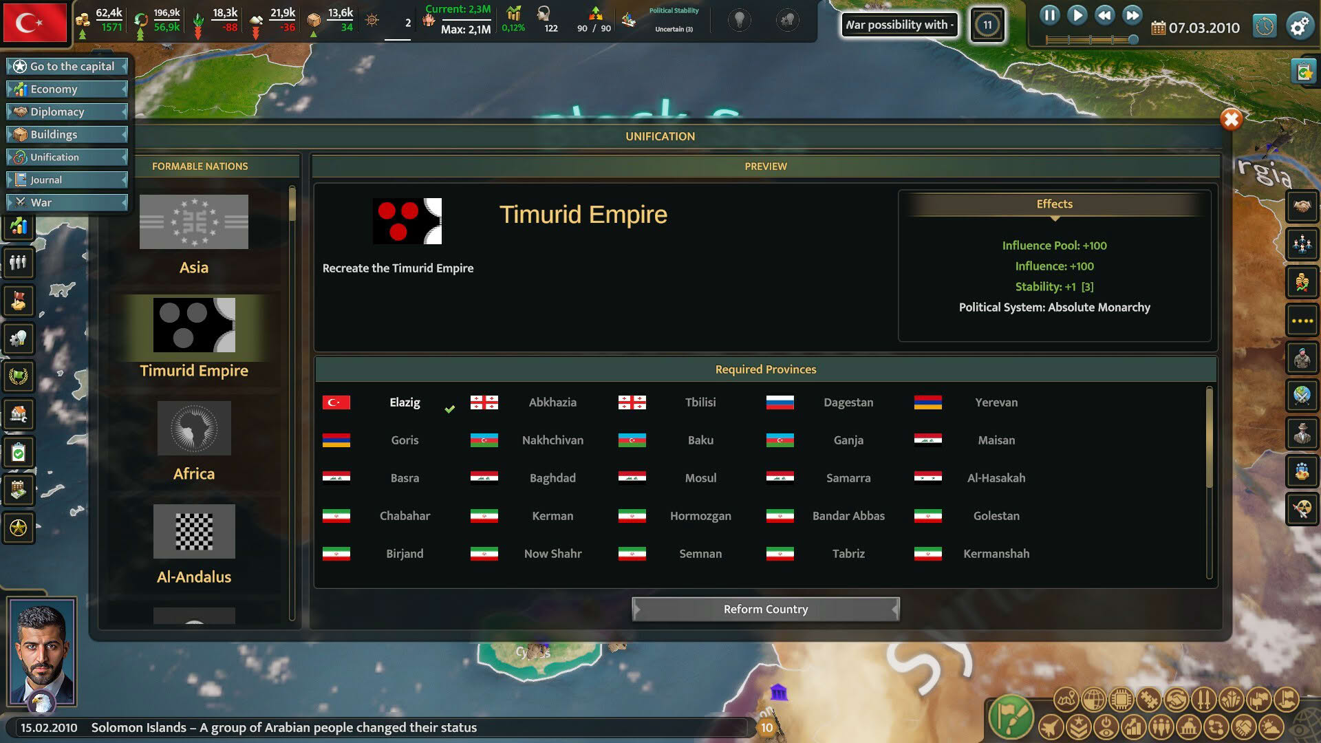 Screenshot for Realpolitiks 3: Earth and Beyond