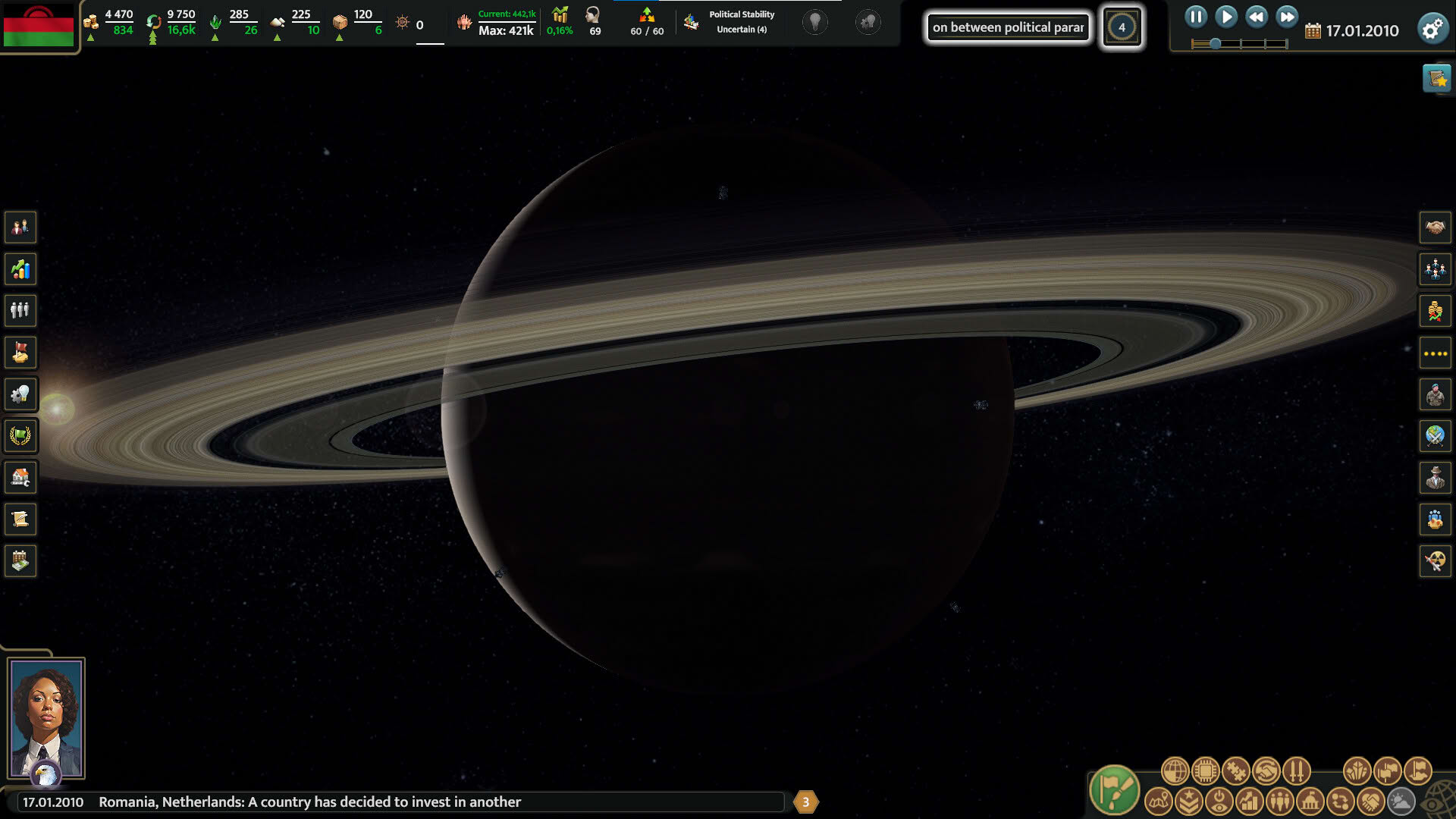 Screenshot for Realpolitiks 3: Earth and Beyond