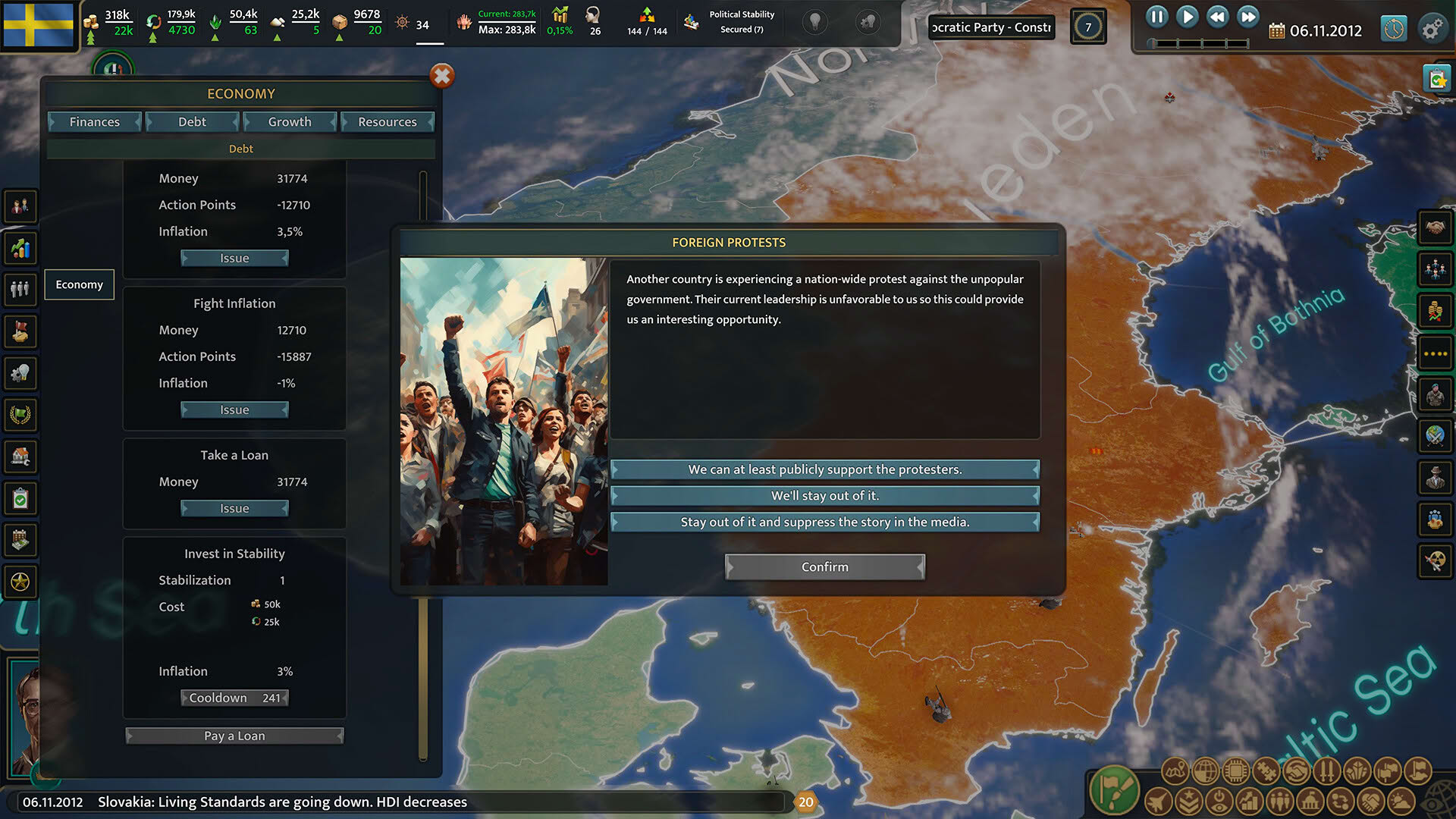 Screenshot for Realpolitiks 3: Earth and Beyond