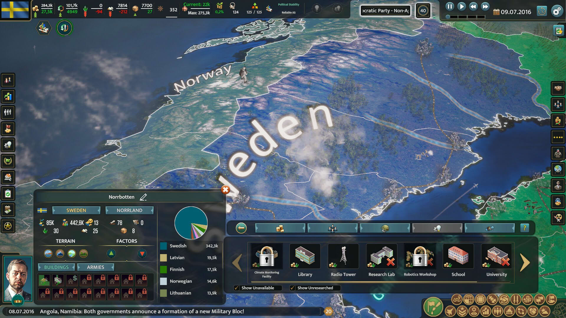 Screenshot for Realpolitiks 3: Earth and Beyond