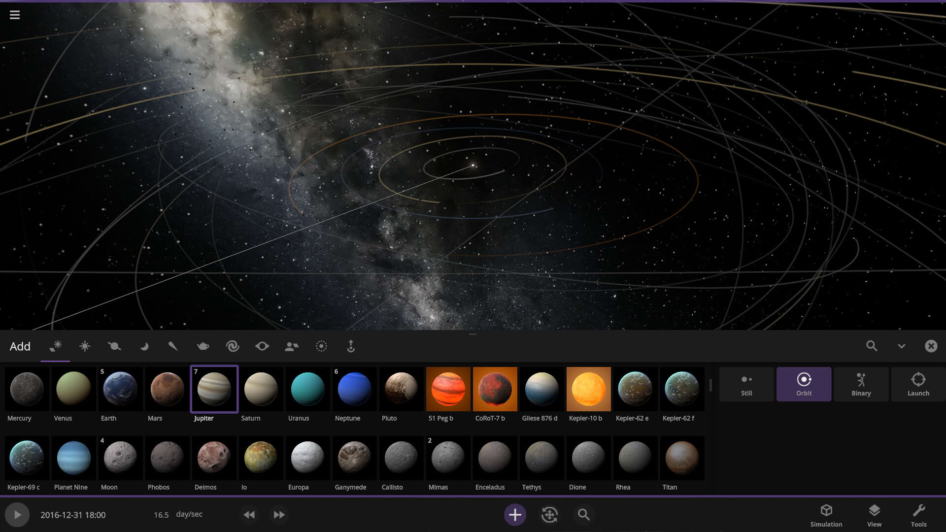 Screenshot for Universe Sandbox