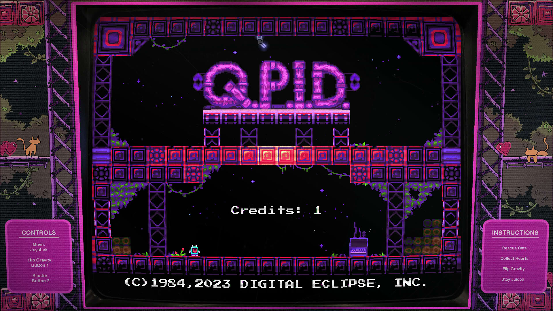 Screenshot for Digital Eclipse Arcade: Q.P.I.D.