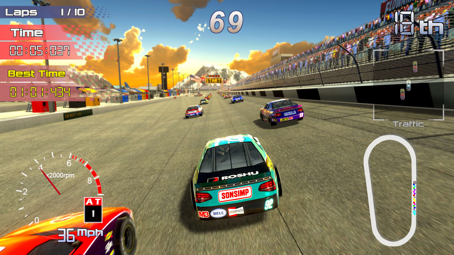 Screenshot for Speedway Racing