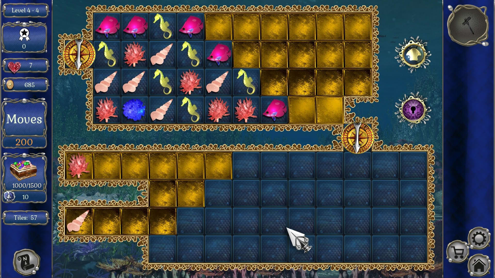 Screenshot for Jewel Match Aquascapes: Collector's Edition