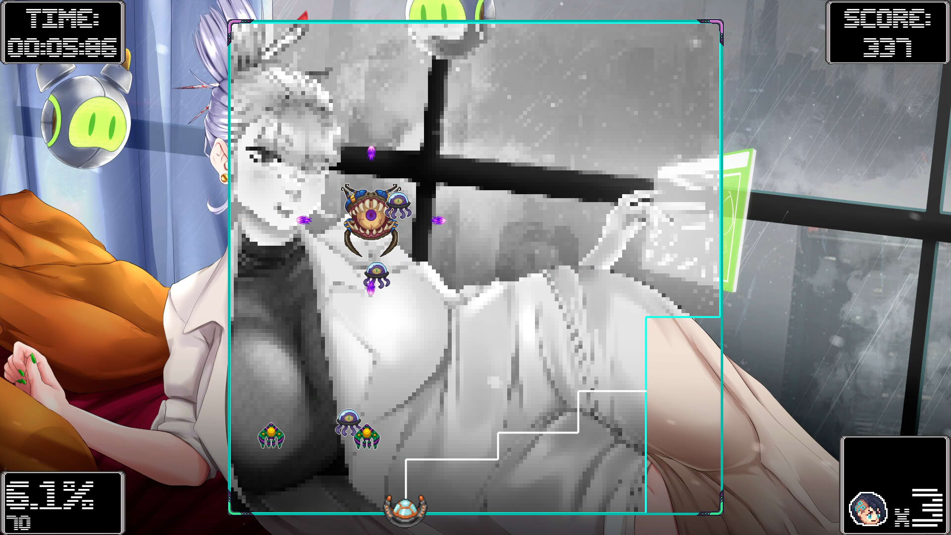 Screenshot for Waifu Space Conquest