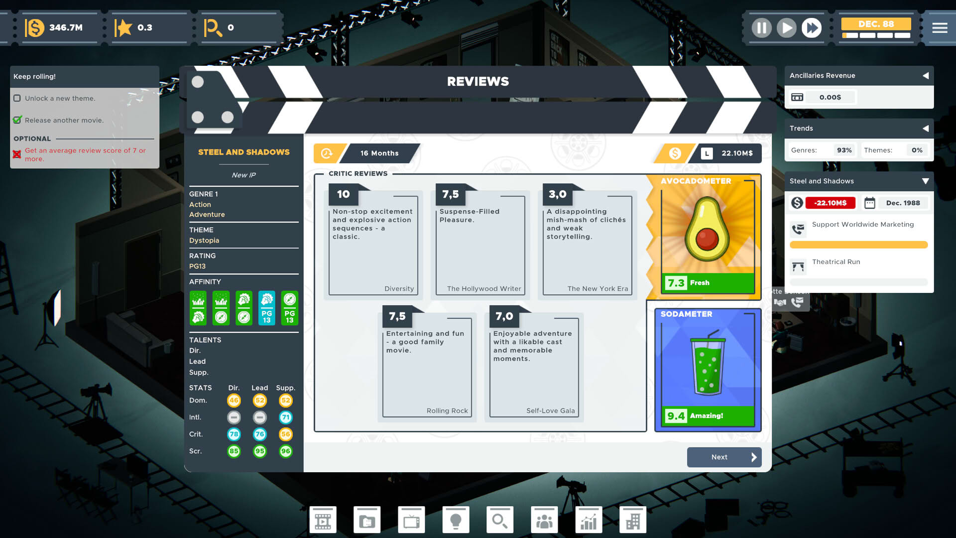 Screenshot for The Executive: Movie Industry Tycoon