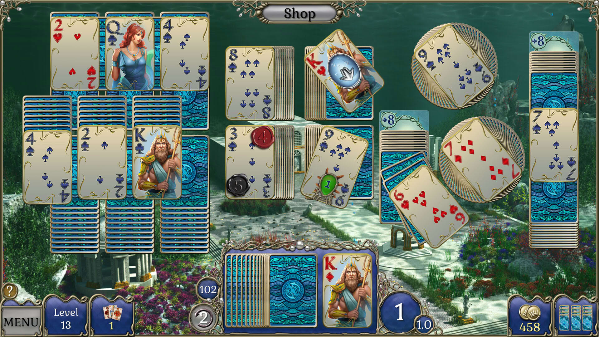 Screenshot for Jewel Match Atlantis Solitaire 4: Collector's Edition