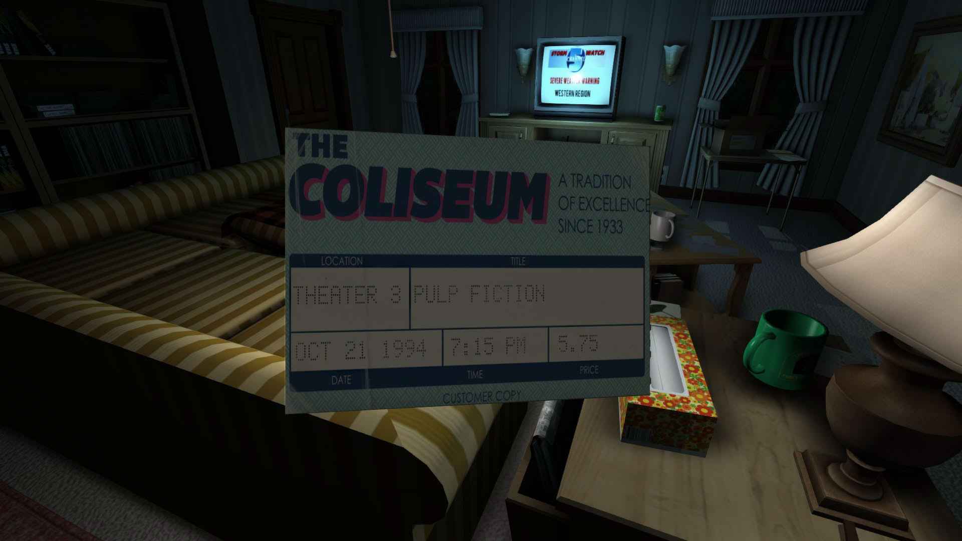 Screenshot for Gone Home