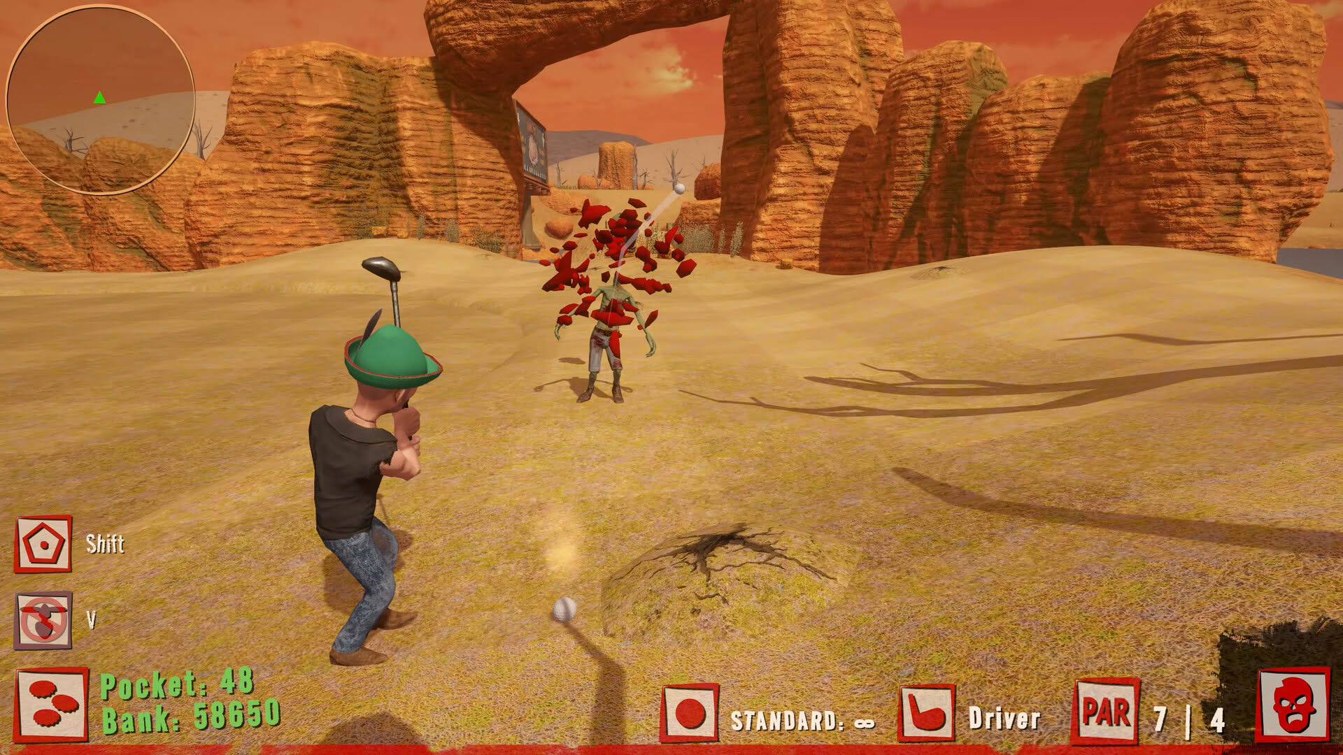 Screenshot for Golf vs. Zombies