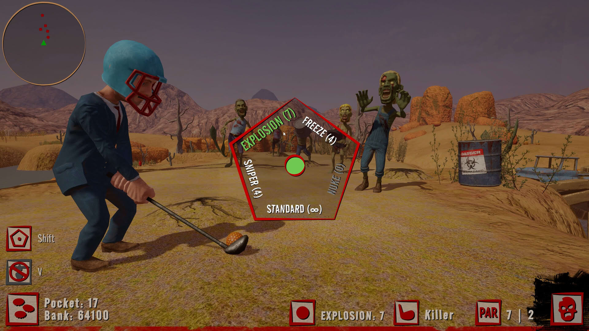 Screenshot for Golf vs. Zombies