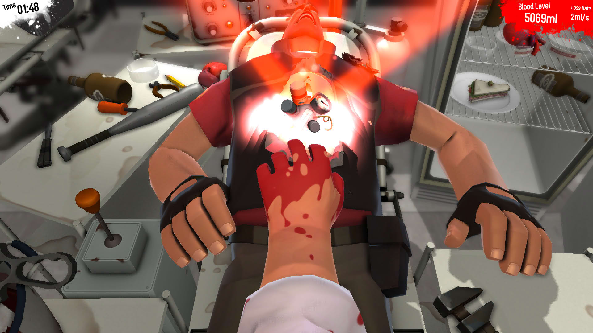 Screenshot for Surgeon Simulator 2013
