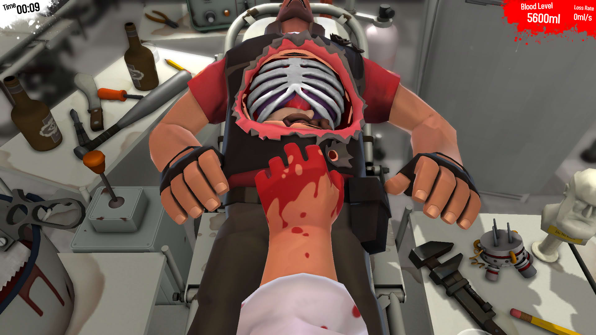 Screenshot for Surgeon Simulator 2013