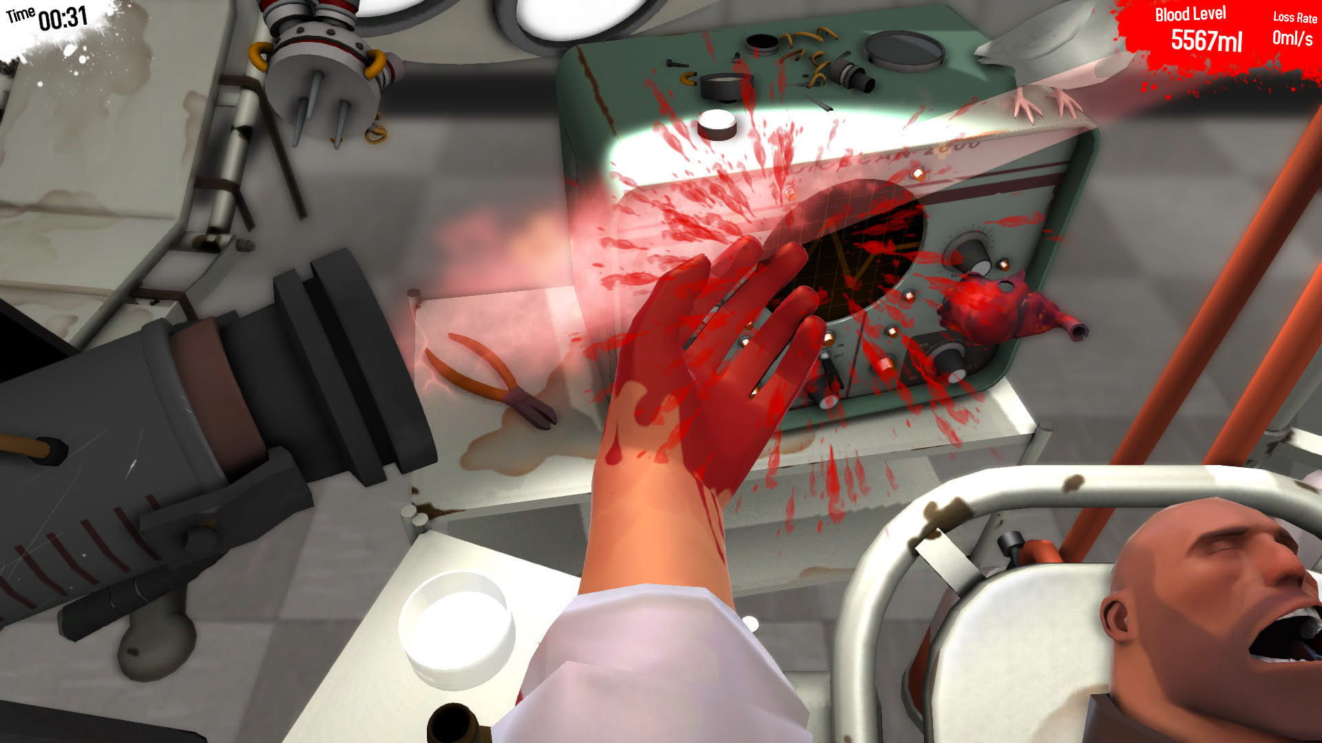 Screenshot for Surgeon Simulator 2013