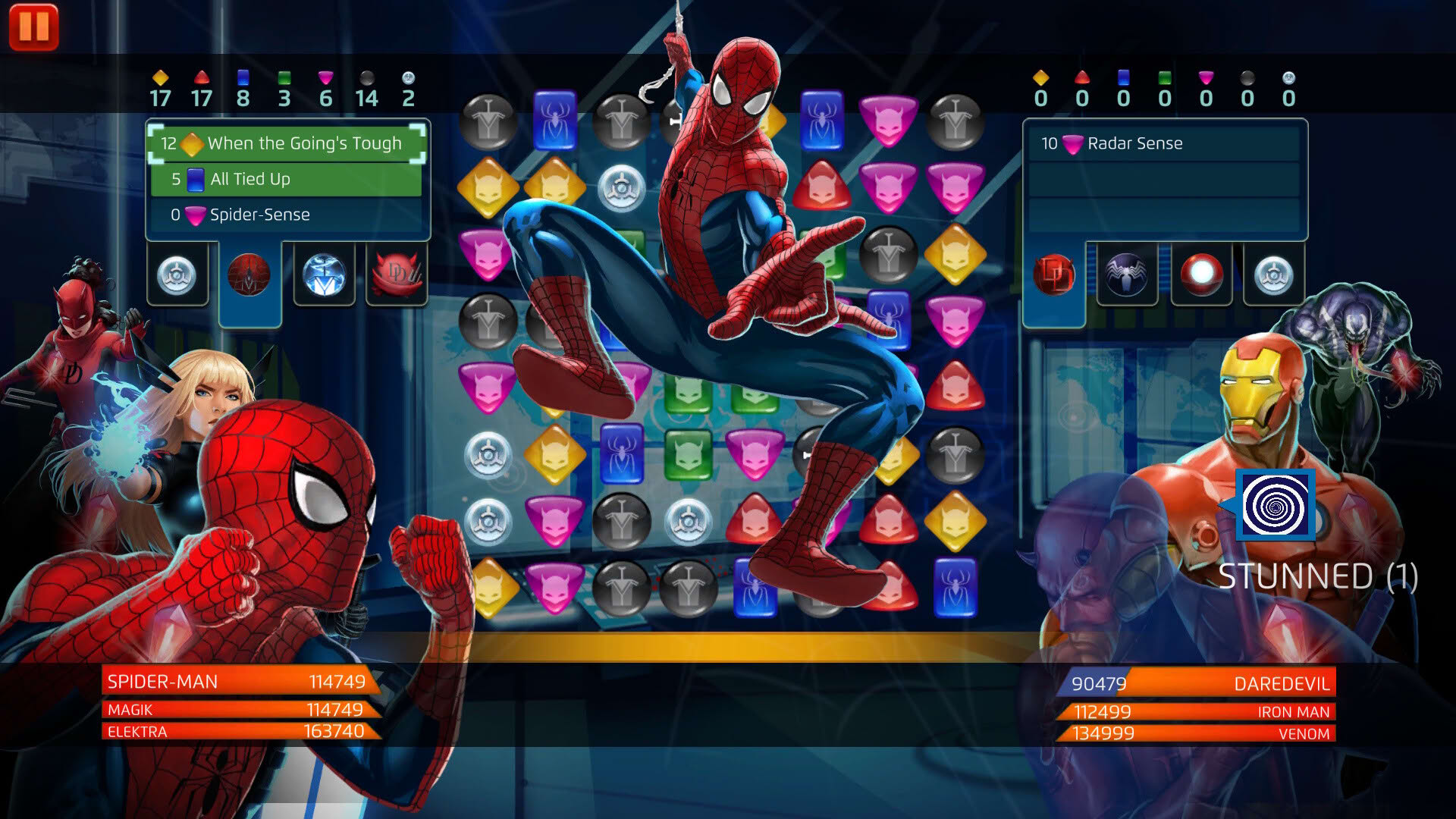 Screenshot for Marvel Puzzle Quest