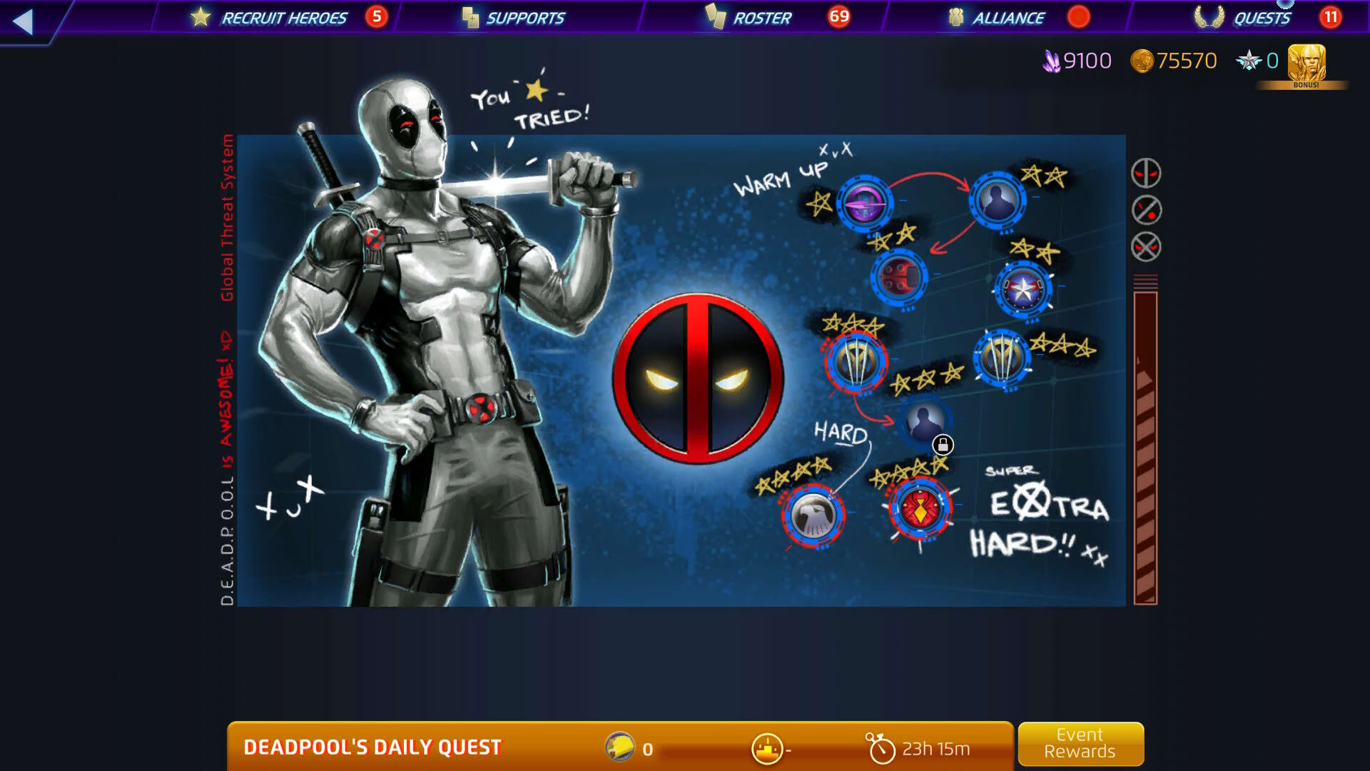 Screenshot for Marvel Puzzle Quest