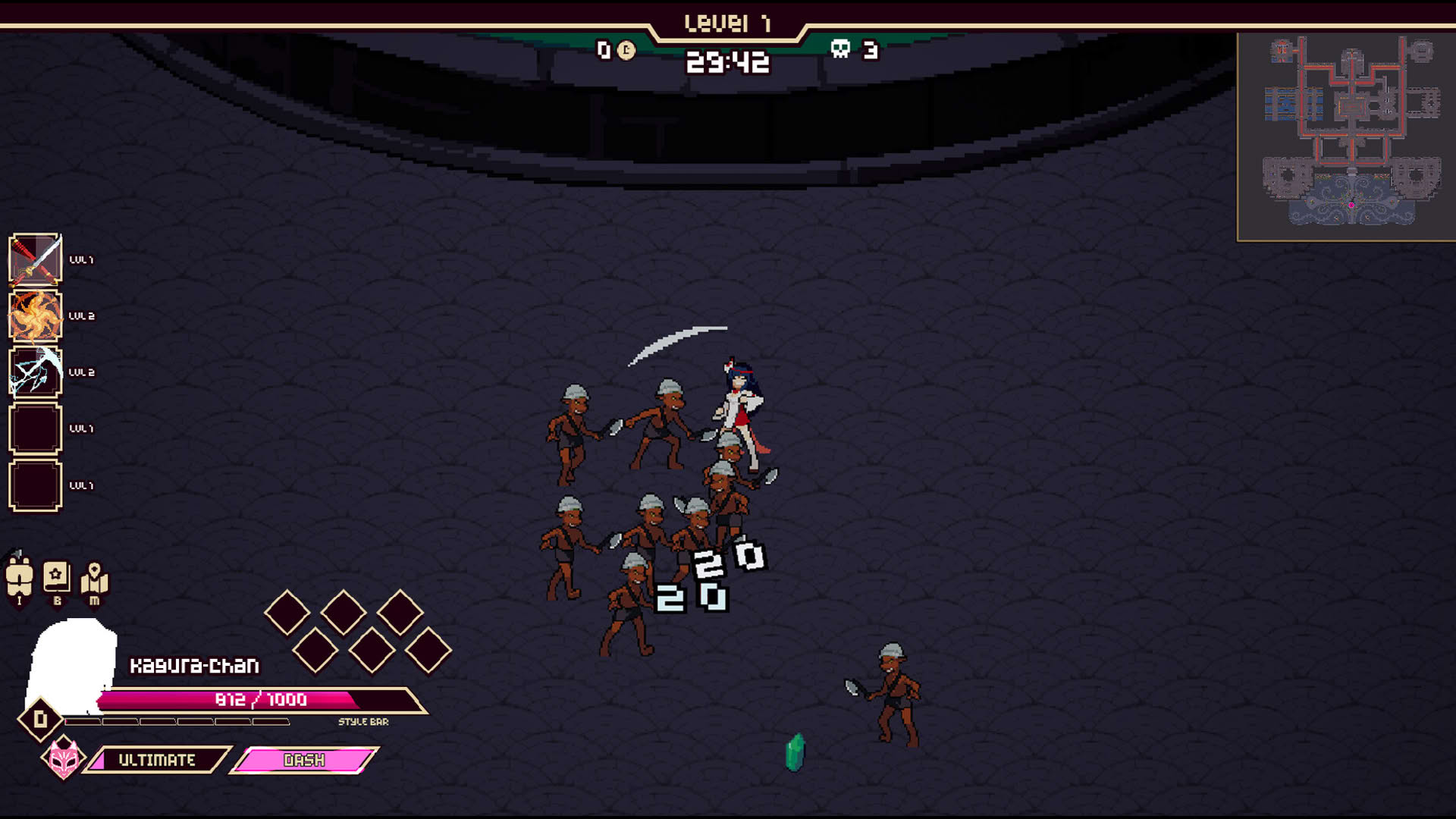 Screenshot for Kagura Survivors: Endless Night