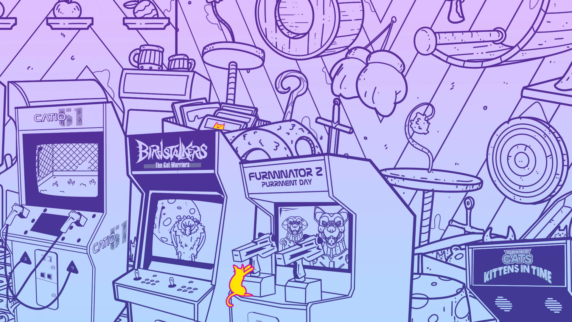 Screenshot for An Arcade Full of Cats